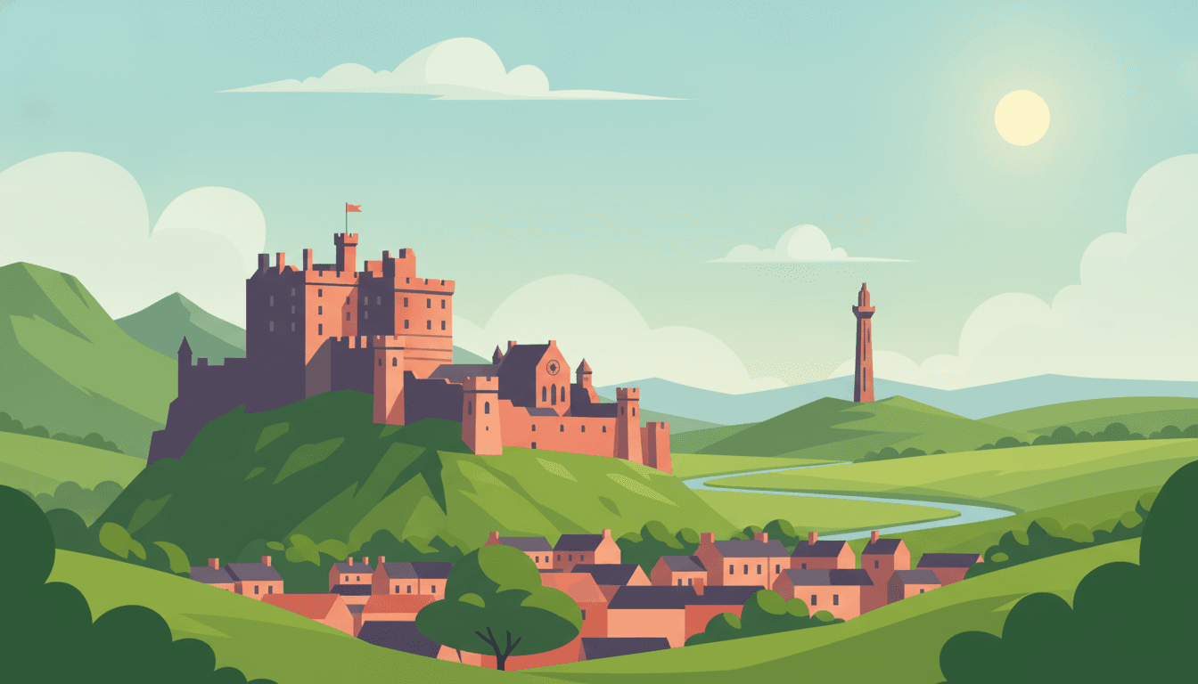 Edinburgh, Scotland to Stirling, Scotland