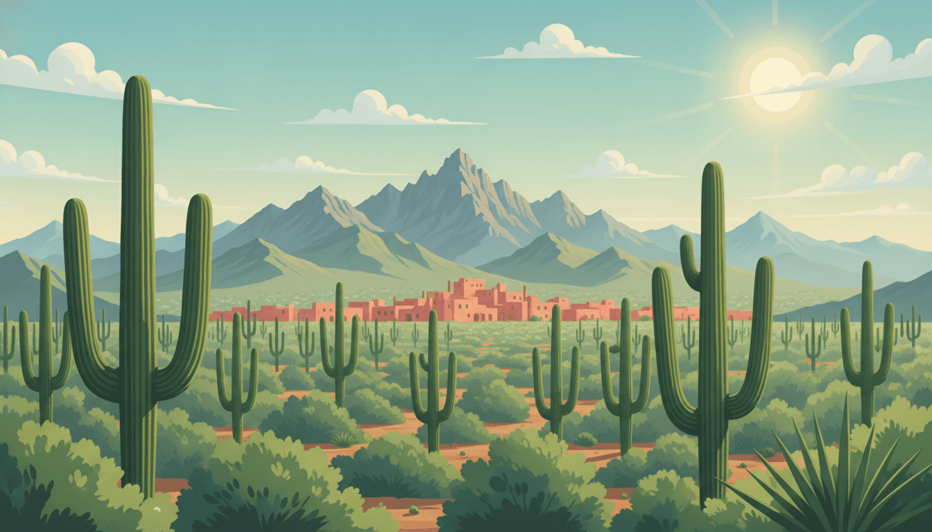Phoenix, Arizona, USA to Saguaro National Park, Tucson, Arizona, USA